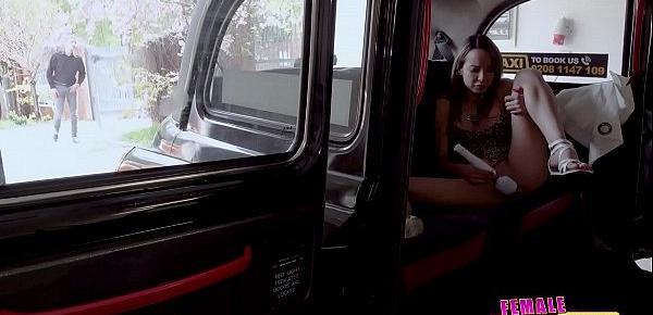  Female Fake Taxi She is caught masturbating by her new neighbour